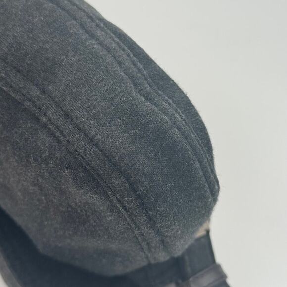 Fendi Charcoal Grey Gray Wool Baguette Dark Gray Gunmetal Hardware Shoulder Bag - Picture 7 of 11